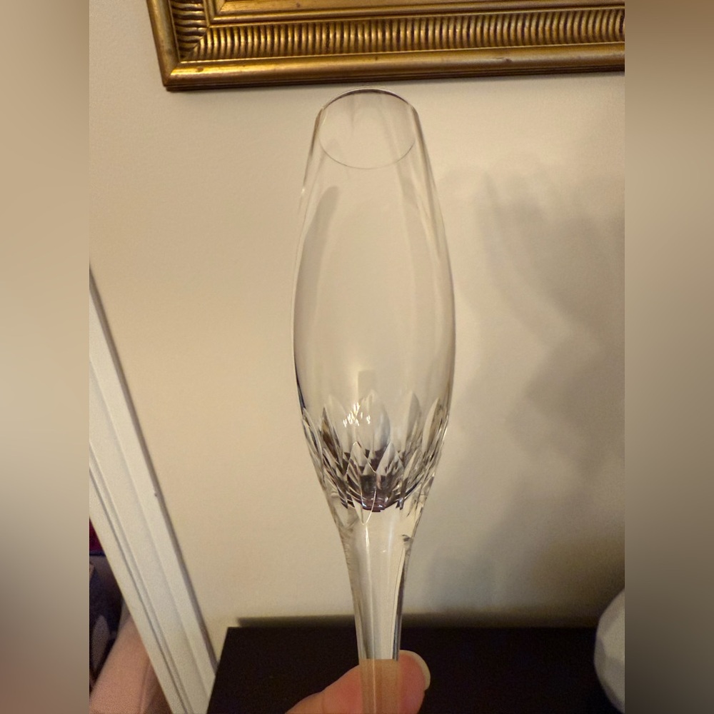 Vintage Crystal Champagne Glasses Flutes - Set of 5 - Picture 5 of 7